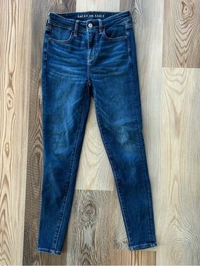 American Eagle Outfitters Dark Blue Women's Skinny Jeans